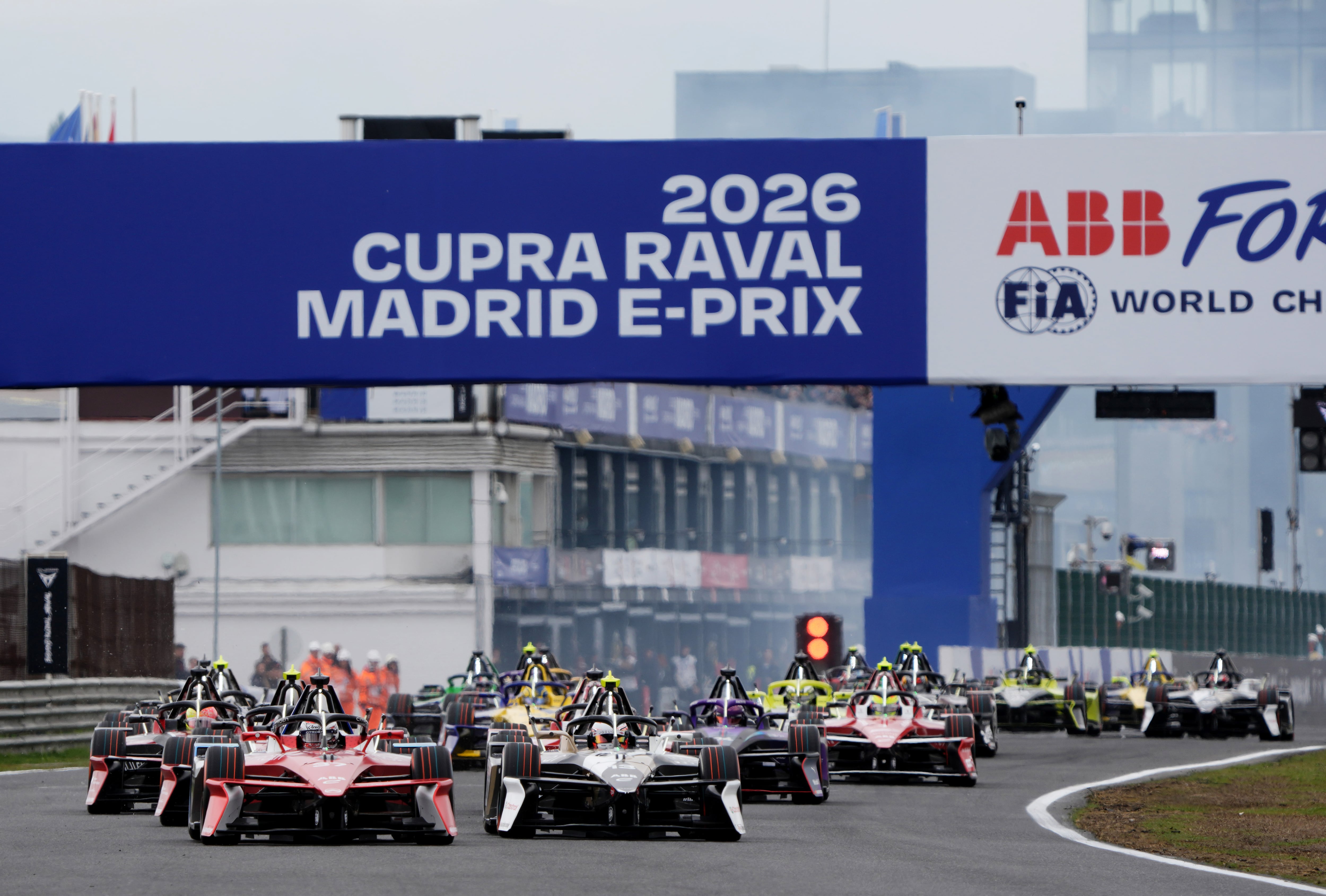 Así fue la salida del ePrix de Fórmula E de Madrid en el circuito del Jarama