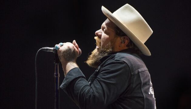 Nathaniel Rateliff durante una actuación en Nueva Orleans en 2017