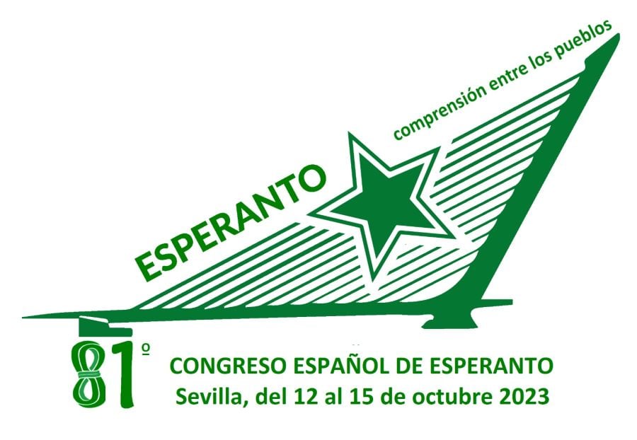 Logo del 81º Congreso Nacional de Esperanto que se celebra en Sevilla del 12 al 15 de octubre