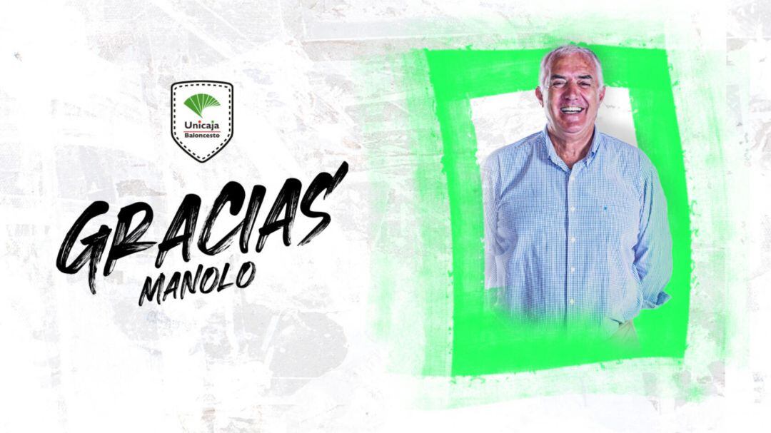 El Unicaja despidió a su histórico empleado Manolo Rubia en su jubilación