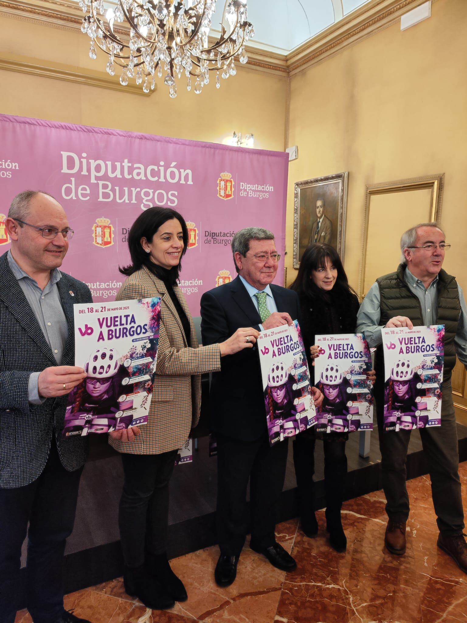 La VIII Vuelta a Burgos Féminas se ha presentado este martes en la Diputación Provincial de Burgos. / Foto: Radio Castilla