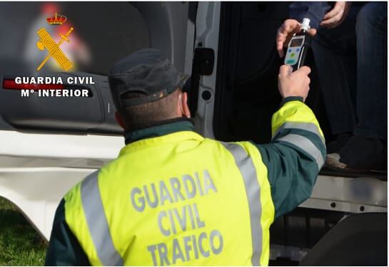 Control de alcoholemia de la Guardia CIvil