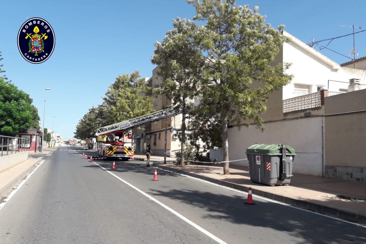 Intervenciones de Bomberos por el viento