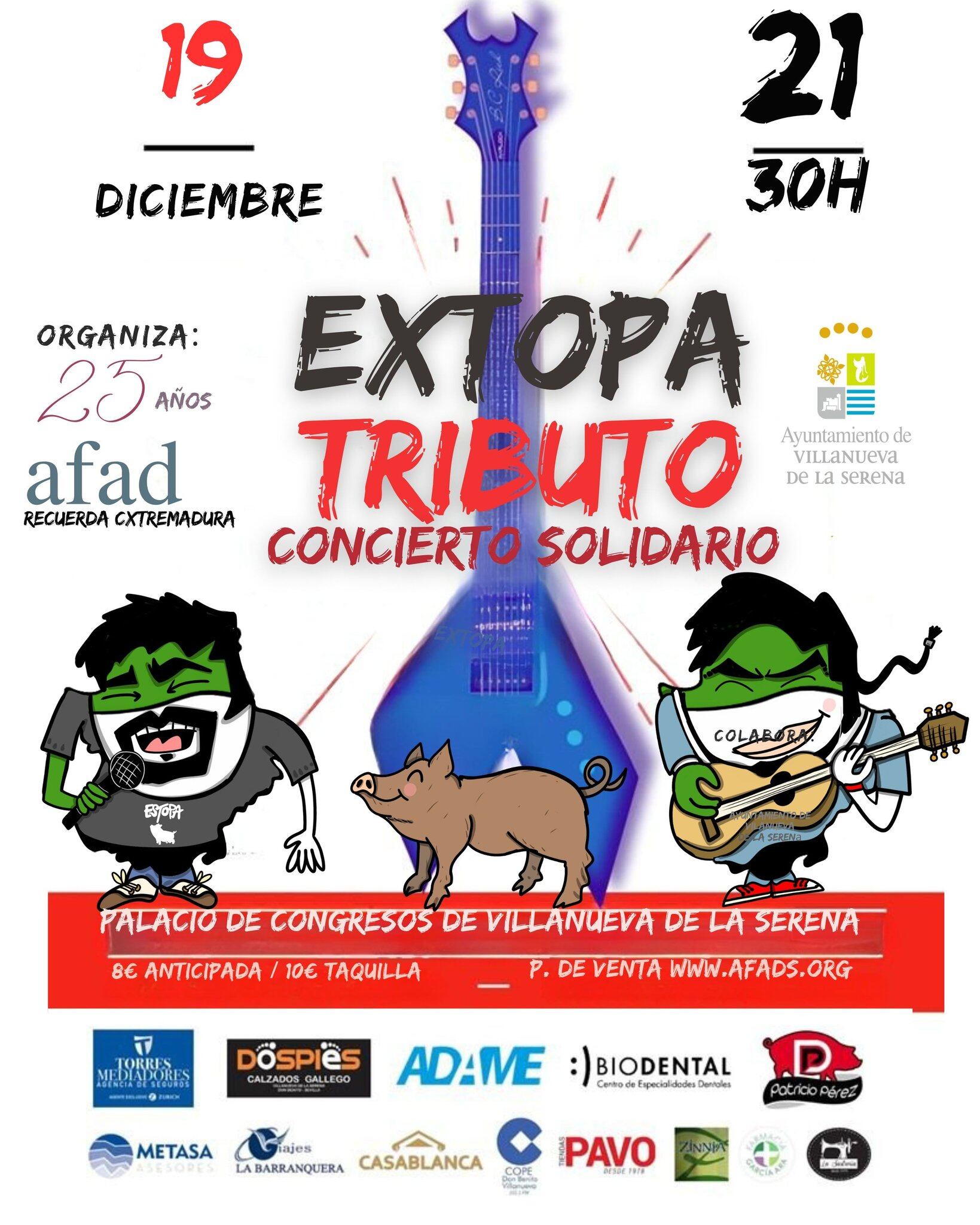 Afad Recuerda Extremadura celebra su concierto solidario este viernes en el palacio de congresos de Villanueva
