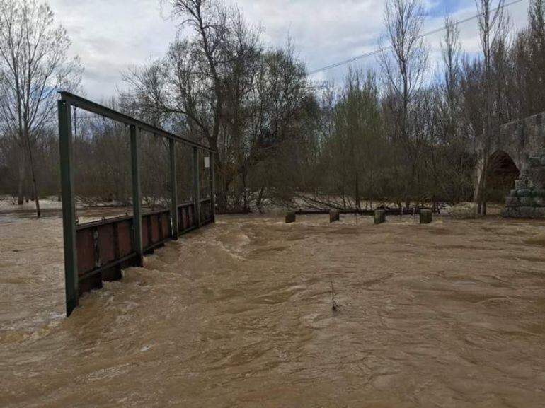 Imagen de las consecuencias de las lluvias en la localidad palentina de Astudillo