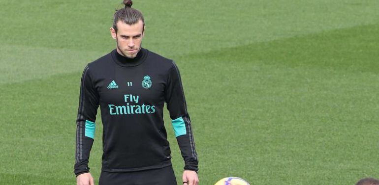 Bale, durante un instante de un entrenamiento la pasada semana