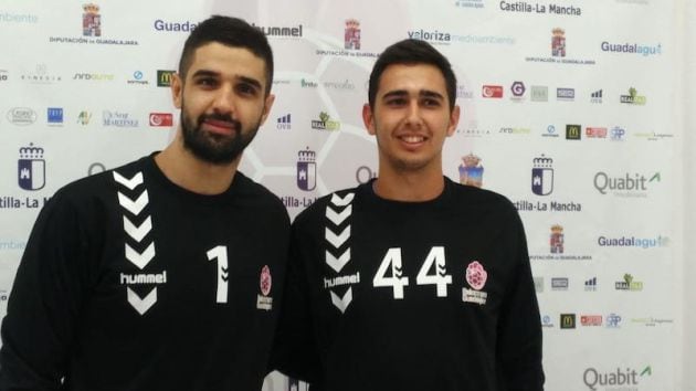 Saeid y Daniel Santamaría el día de su presentación