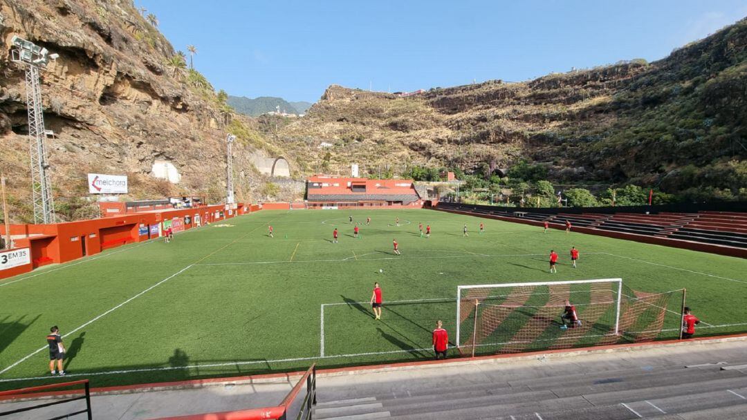 Imagen del campo Silvestre Pérez en el que el Real Zaragoza se enfrentará al Mensajero