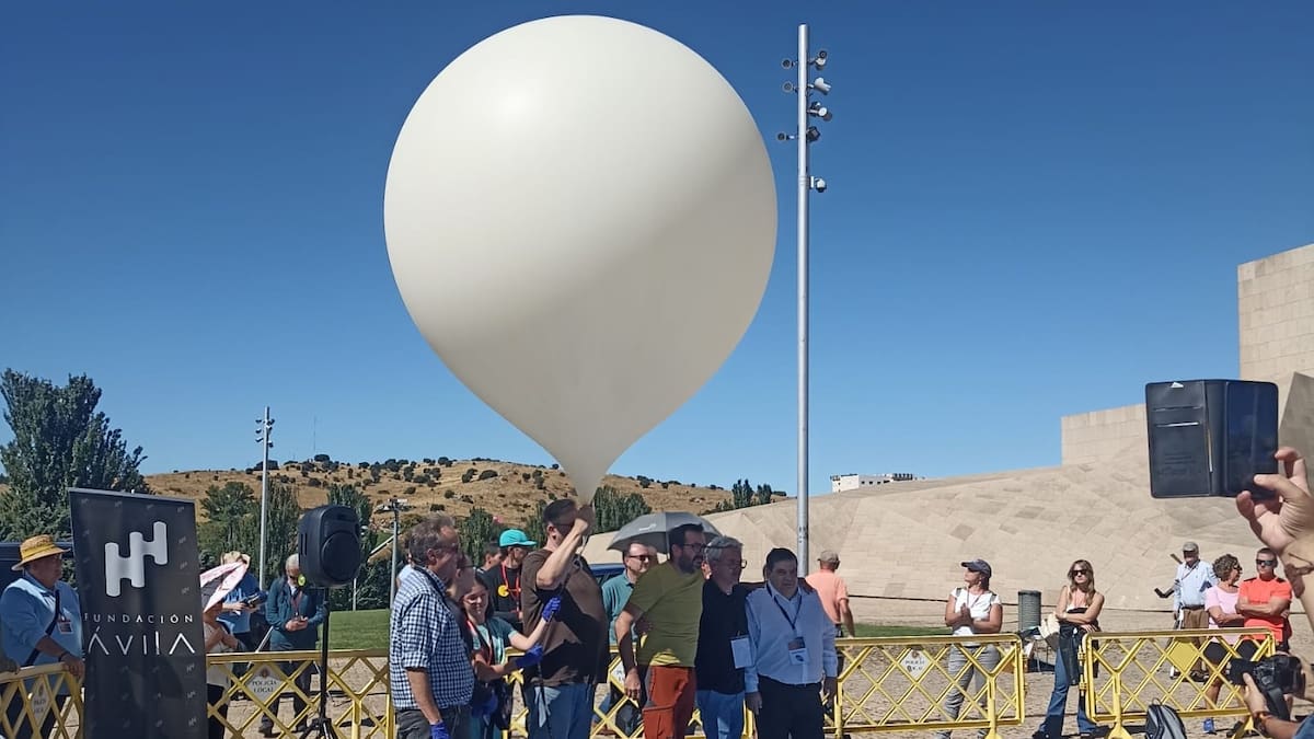 Paraje de Estrellas: lanzamiento del globo sonda