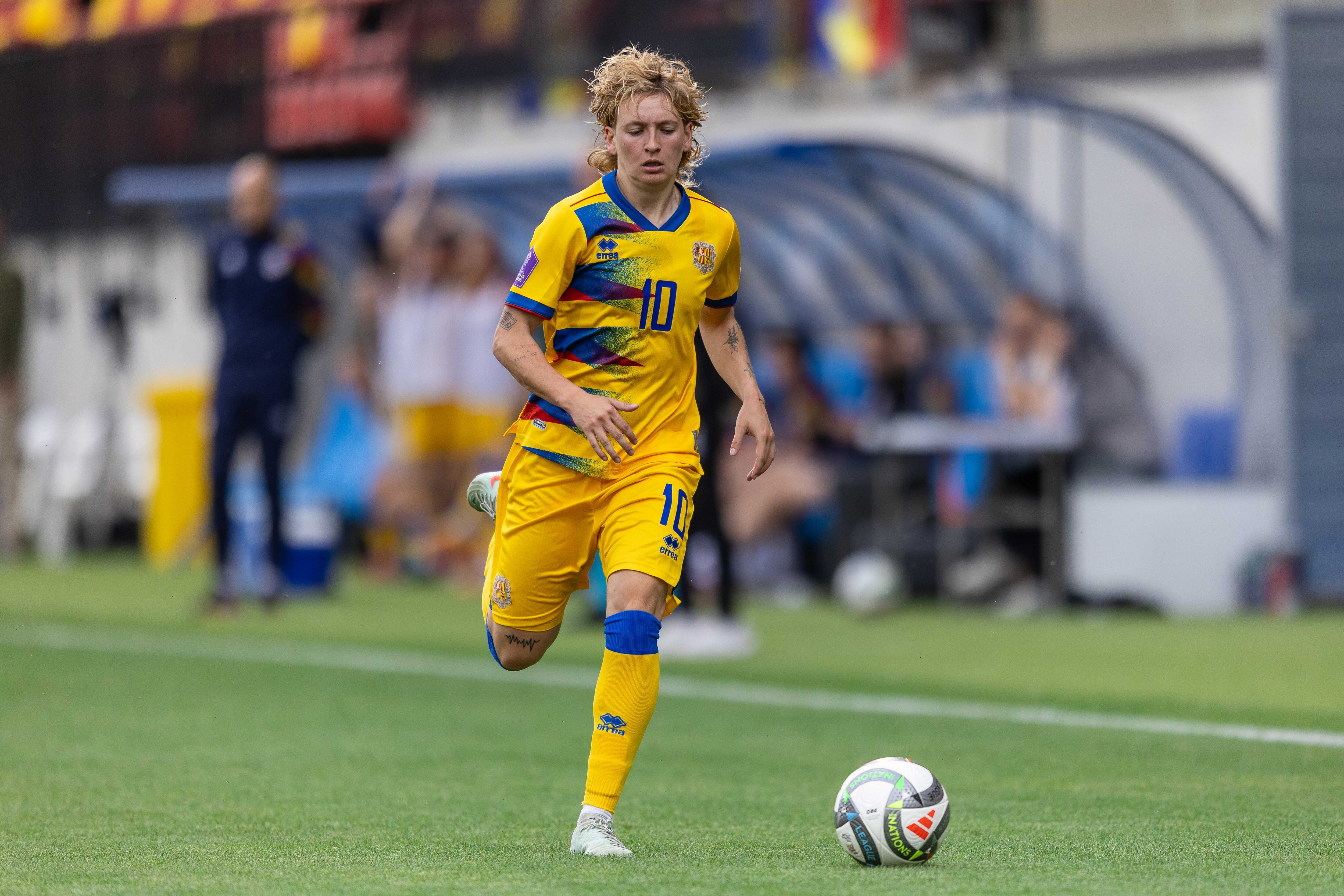 La davantera de la selecció Maria Ruzafa, ahir contra Malta.