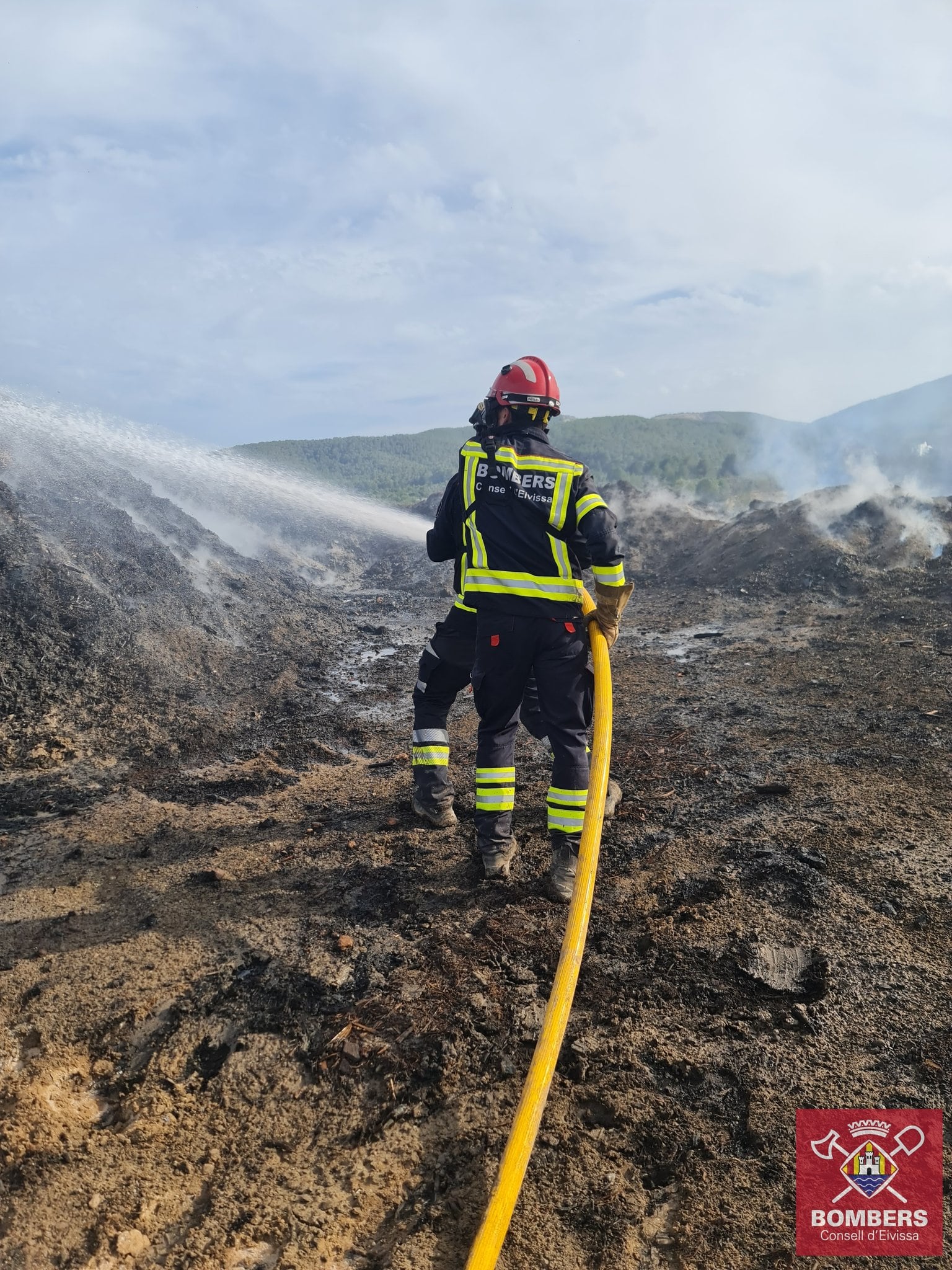 Imagen de las tareas de extinción