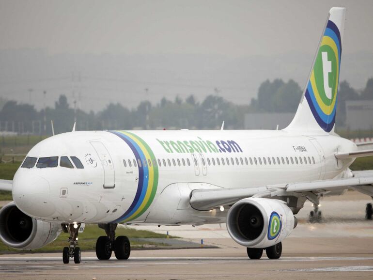 Un Airbus de Transavia en el aeropuerto de Orly