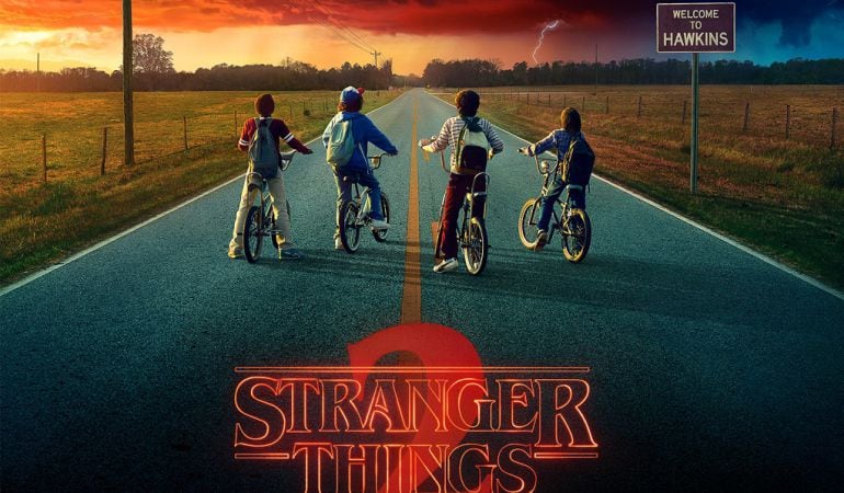 Poster oficial segunda temporada de &#039;Stranger Things&#039;.