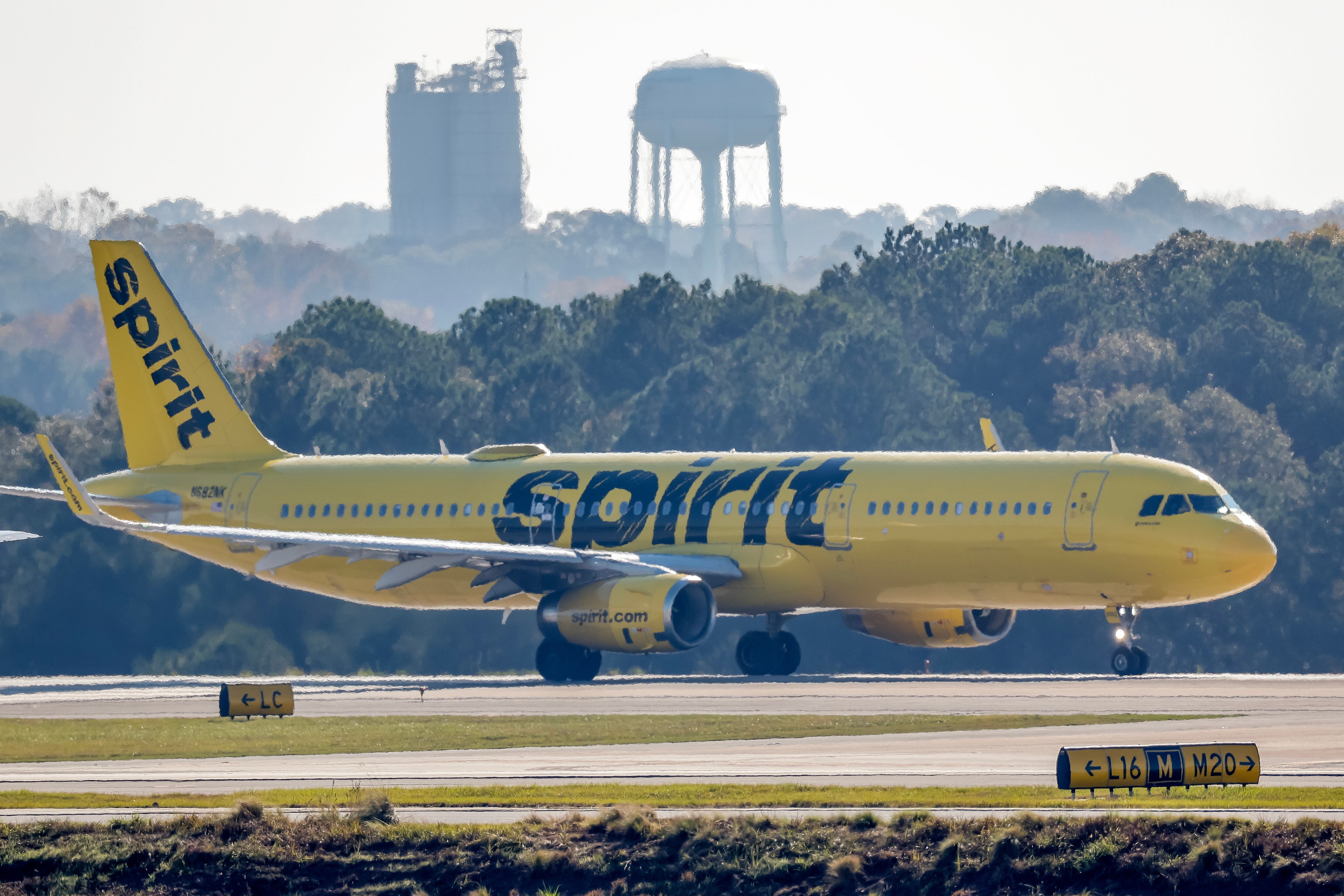 Un avión de la aerolínea 'Spirit Airlines'.