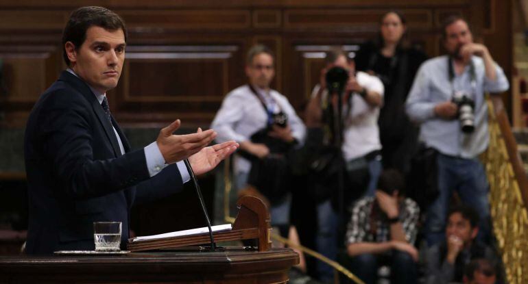 Albert Rivera, presidente de Ciudadanos en el Congreso de los Diputados