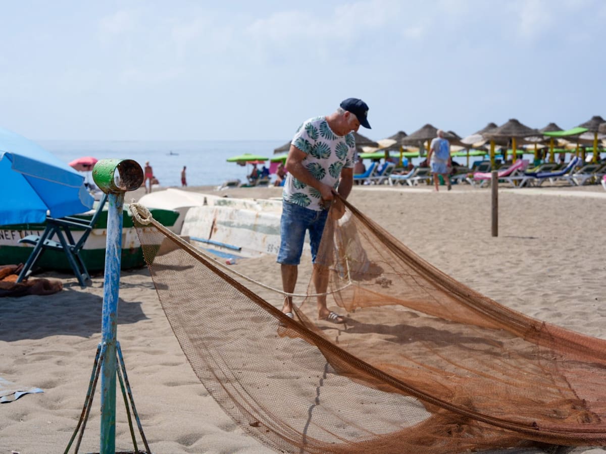 Tirada del copo, la técnica de pesca milenaria que usa las jábegas para el arrastre