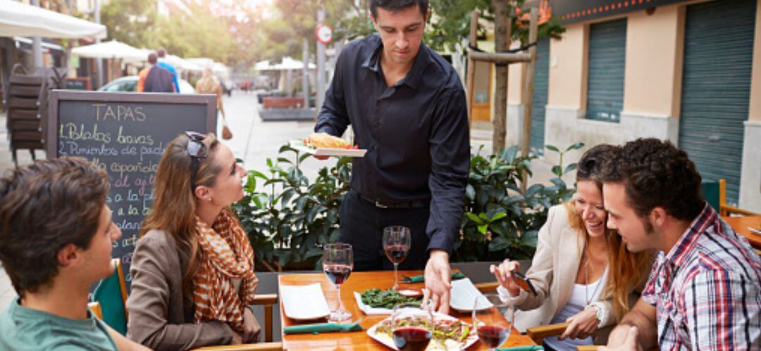Imagen de archivo de una terraza