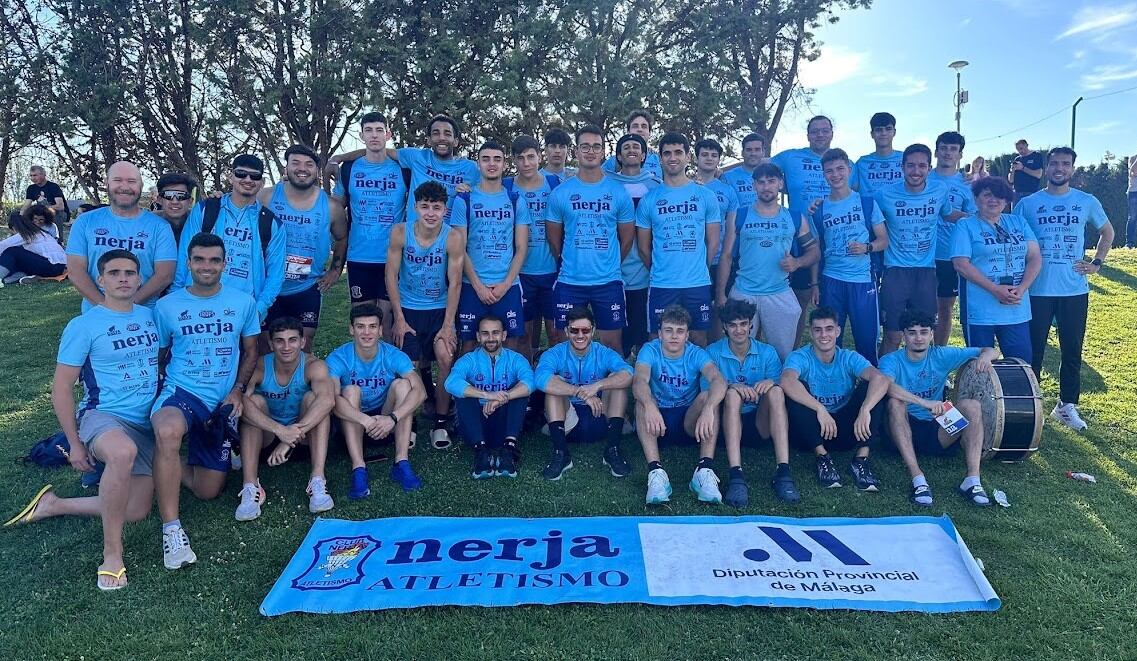 Los atletas del Trops-Cueva de Nerja que participaron en la Liga de División de Honor