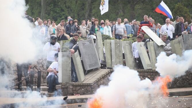 Altercados con separatistas prorrusos en el este de Ucrania.