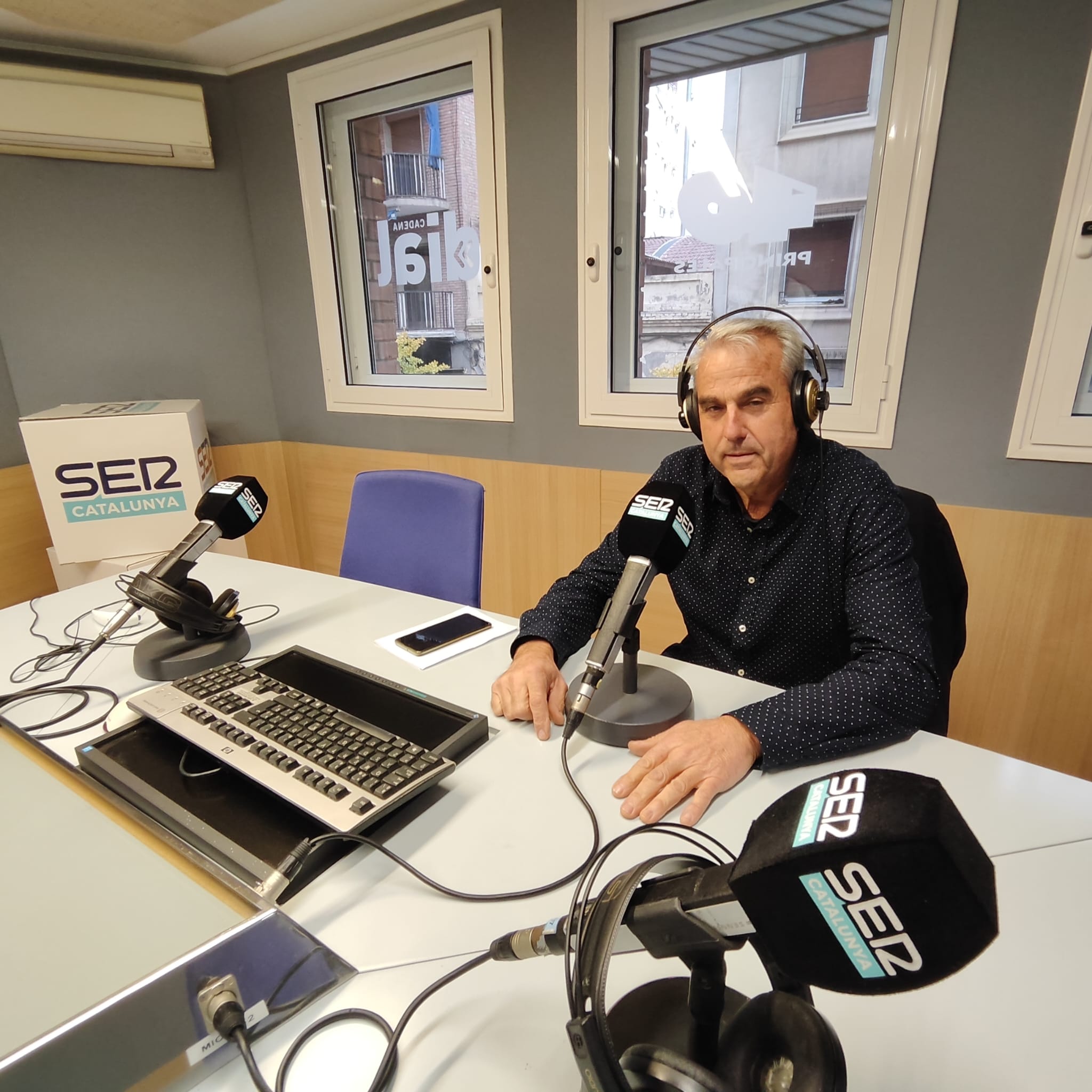 El president de la Comissió de l&#039;Horta de la FAVLL i president de l&#039;associació veïnal de Vallcalent, Francesc Montardit, durant l&#039;entrevist a Ràdio Lleida.