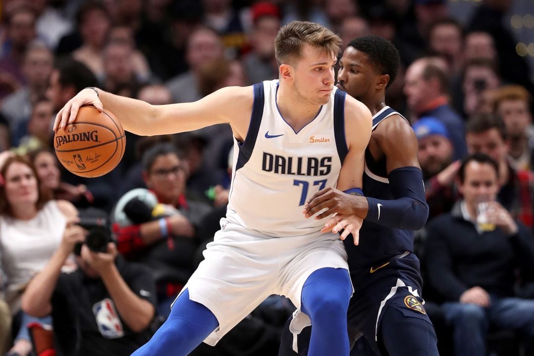 Doncic, durante un partido