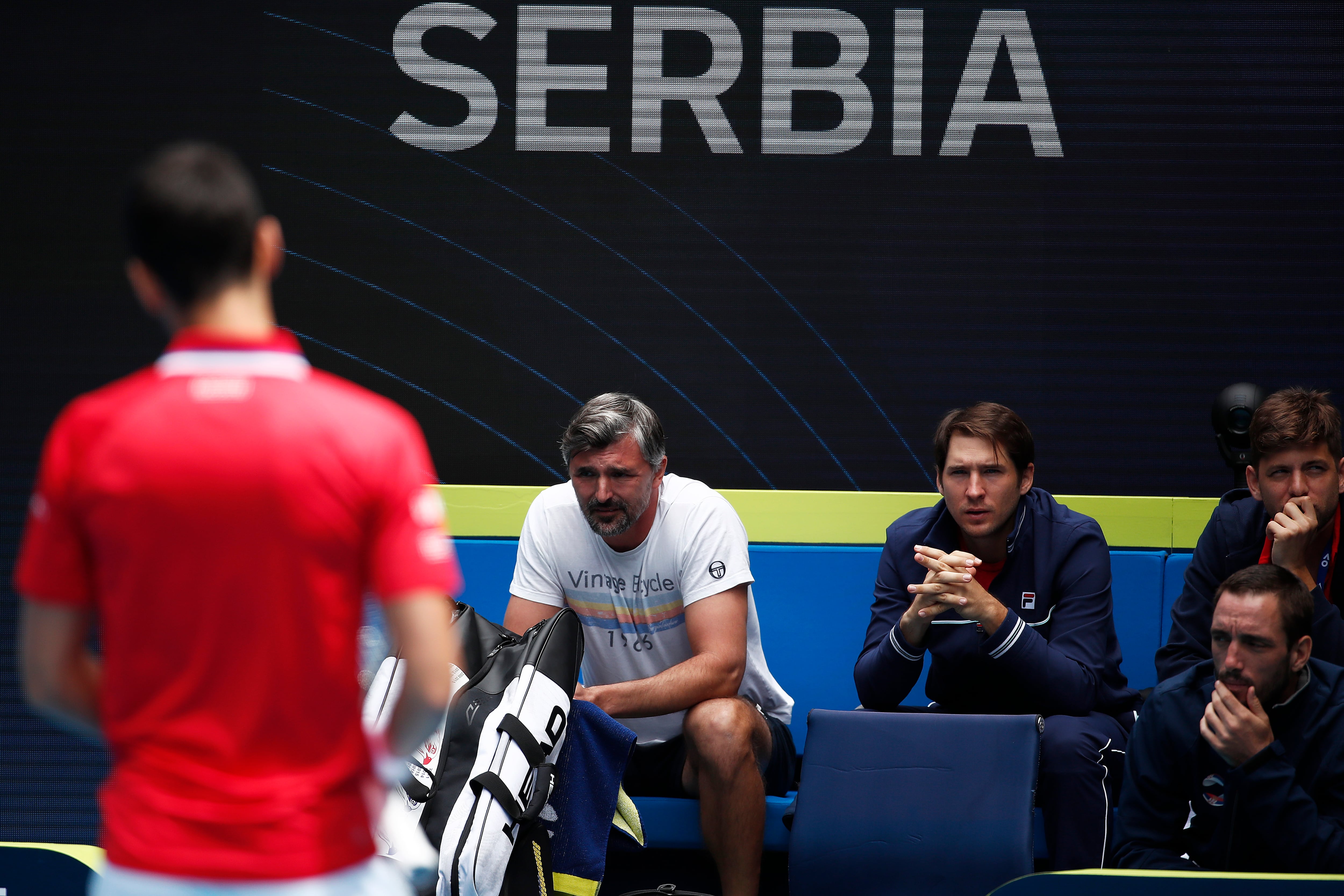 Goran Ivanisevic y Novak Djokovic