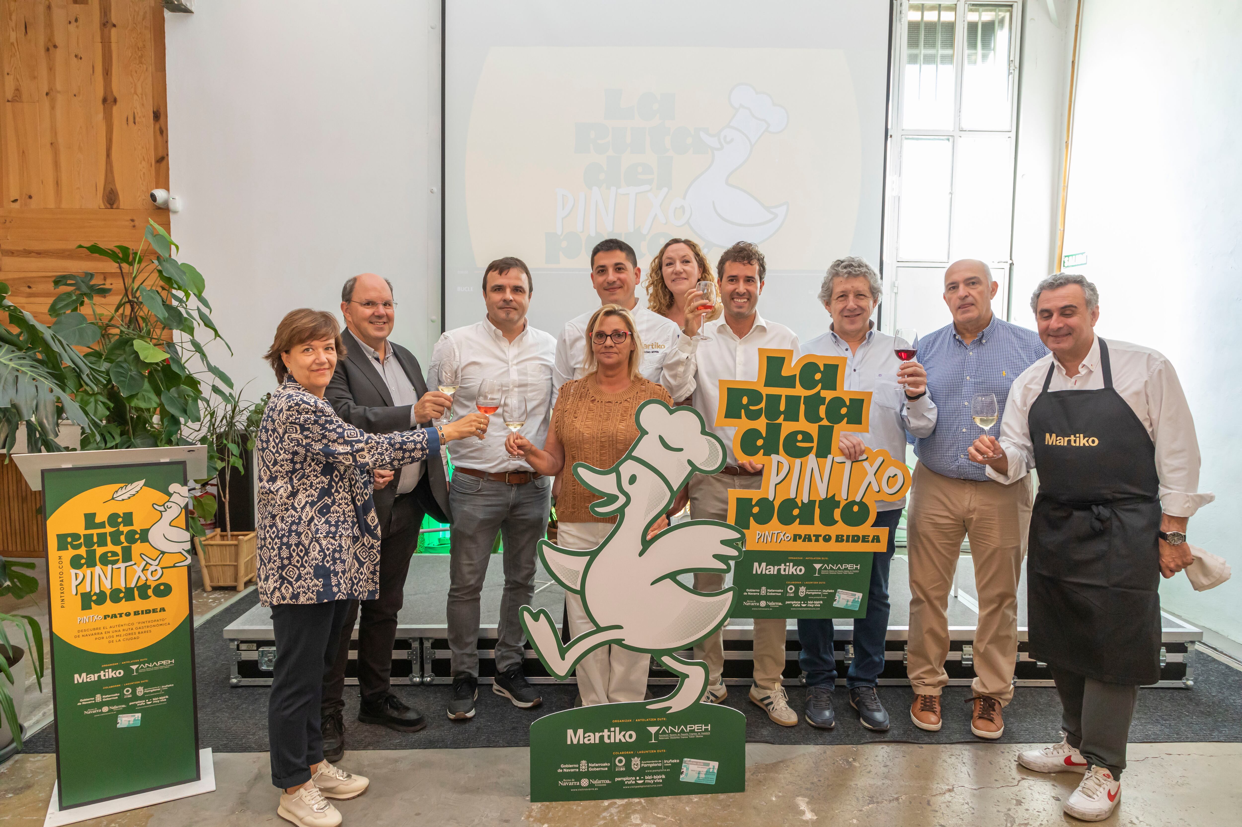 ANAPEH y Martiko ponen en marcha la primera &#039;Ruta del PintxoPato&#039; de Pamplona, que tendrá lugar del 17 al 26 de octubre