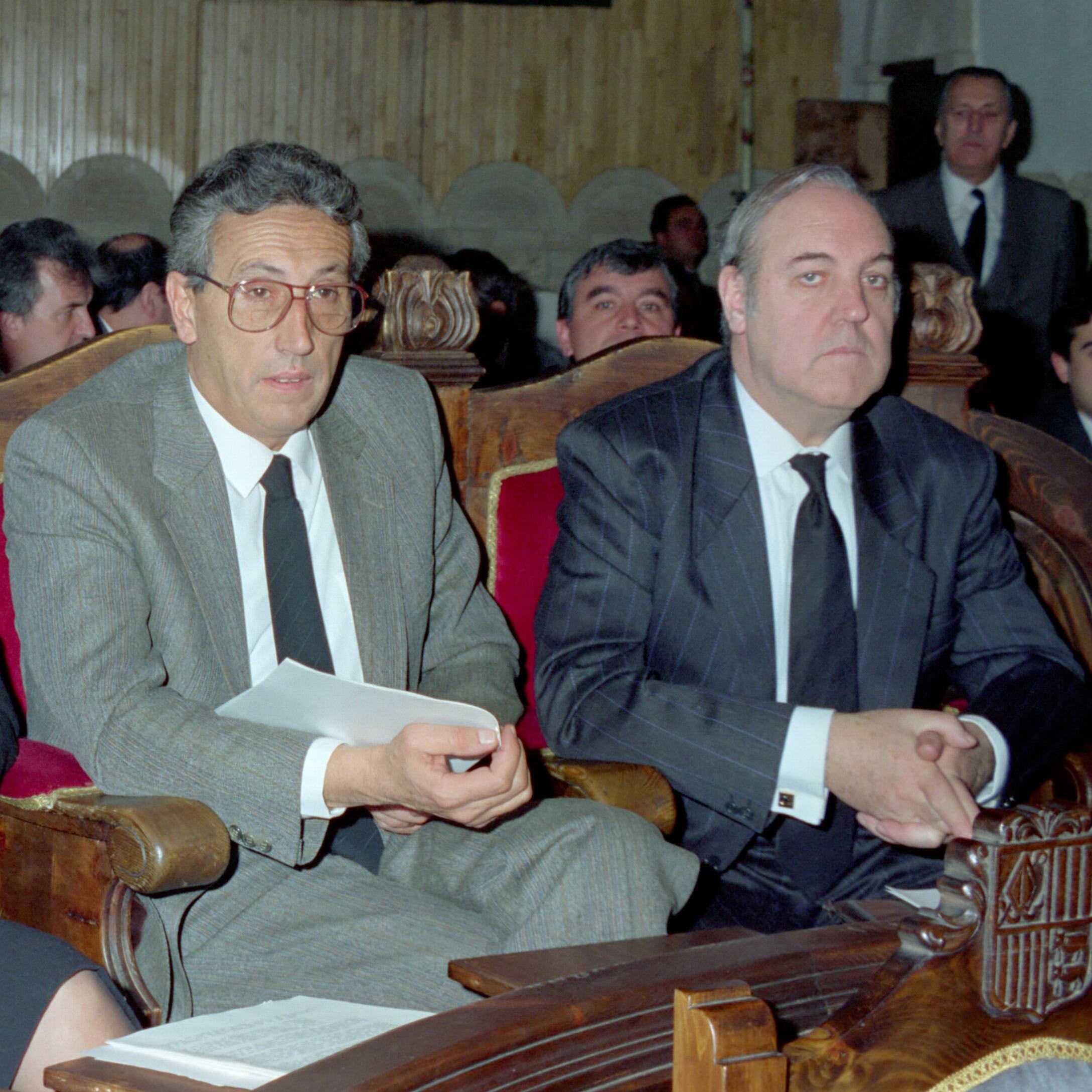 Pere Moles, a la dreta, en una fotografia de l&#039;any 1988.