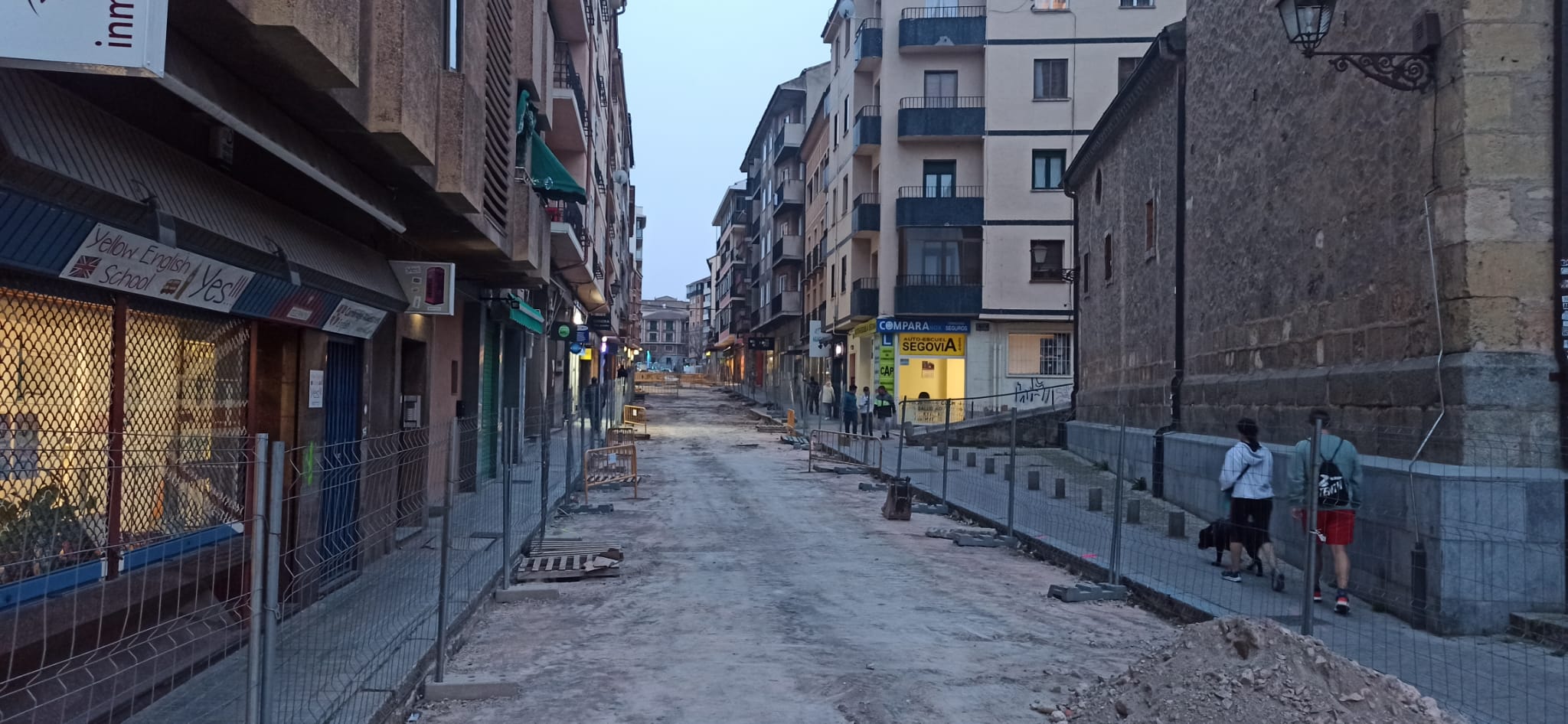 Obras en la calle Blanca de Silos