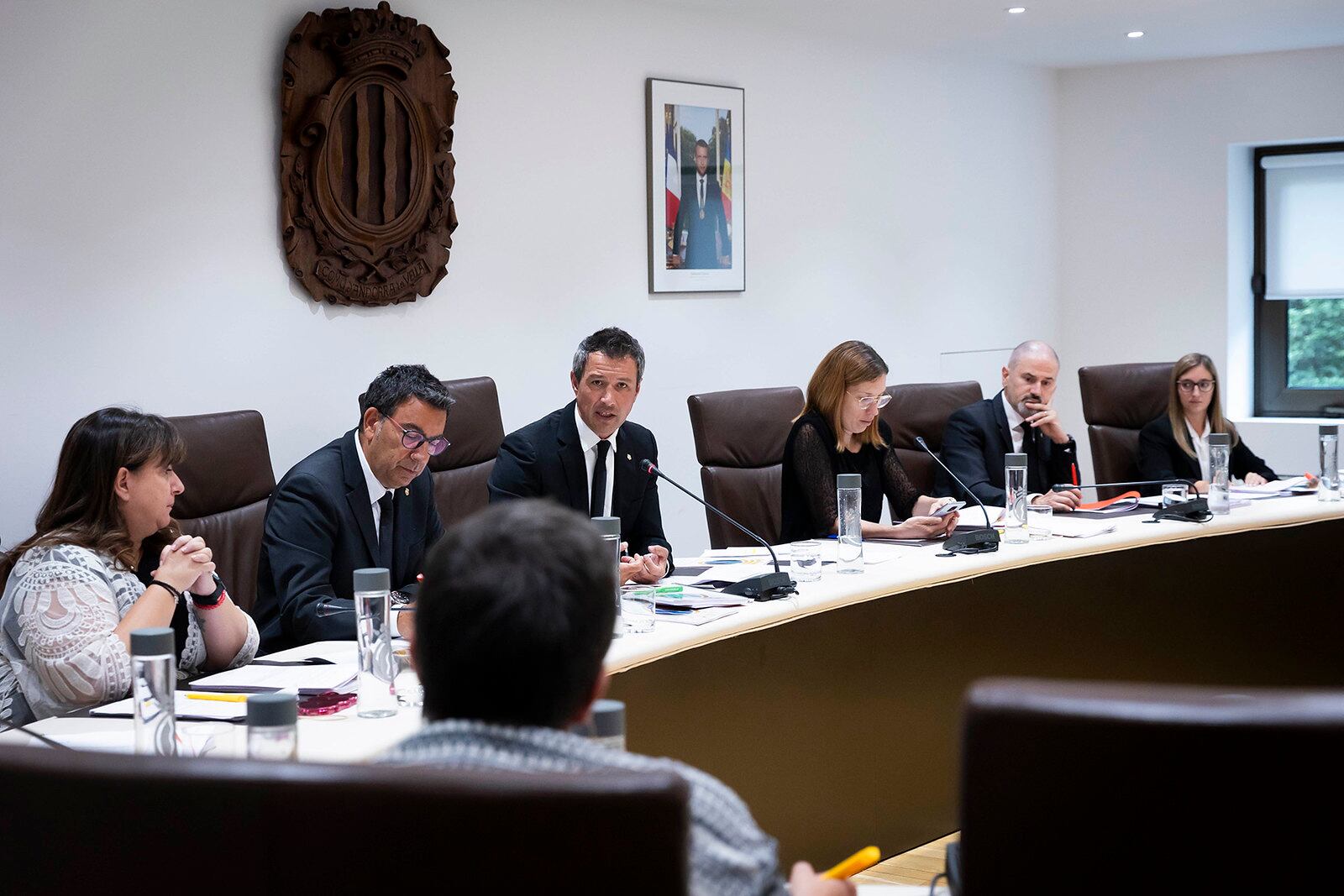 Un instant de la sessió de Consell de Comú d'Andorra la Vella d'avui.