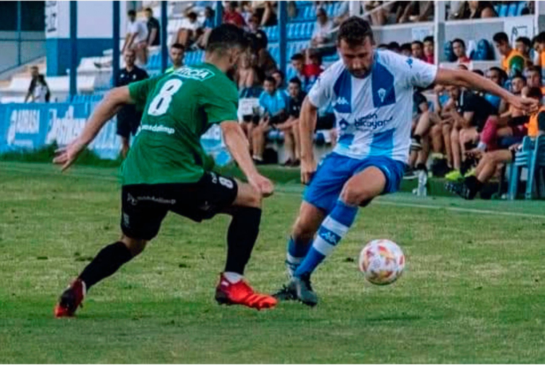 Imanol, en un partido de pretemporada