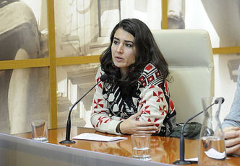 Irene de Miguel, en rueda de prensa