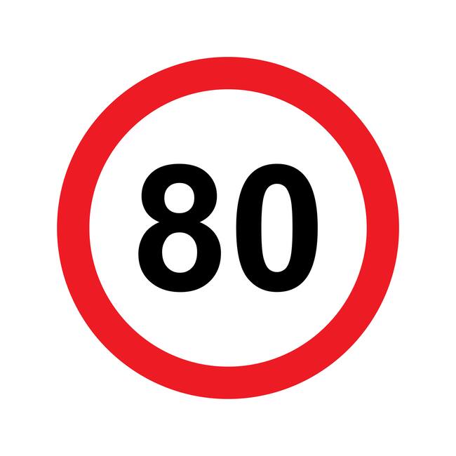 Límite de 80 km/h