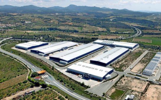 Vista aèria del polígon Les Arenelles on s'instal·larà Nintendo