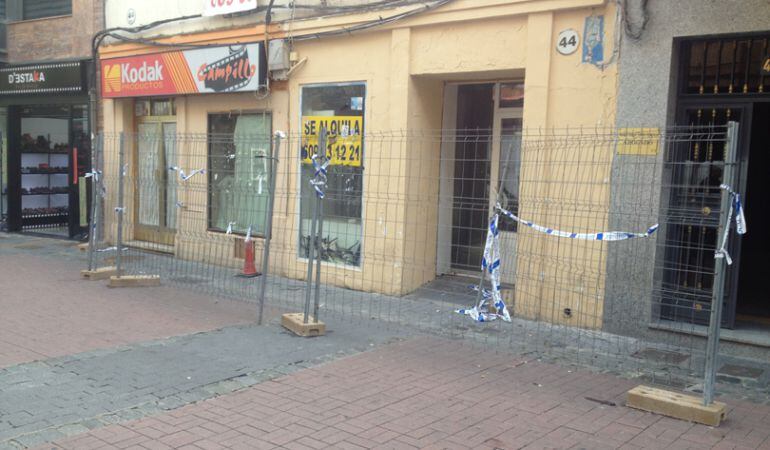 Un local abandonado en la calle Madrid