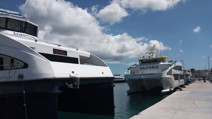 'Filomena' provoca incidencias en el transporte marítimo a su paso por las Pitiusas
