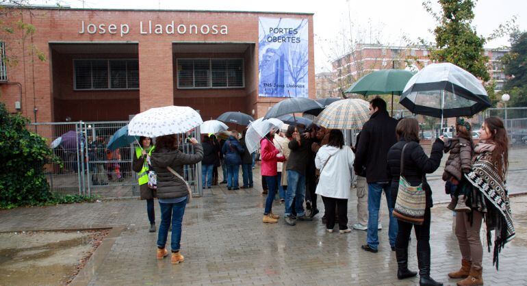 L&#039;institut Josep Lladonosa de Lleida, el passat 9 de novembre, el dia de la consulta sobiranista