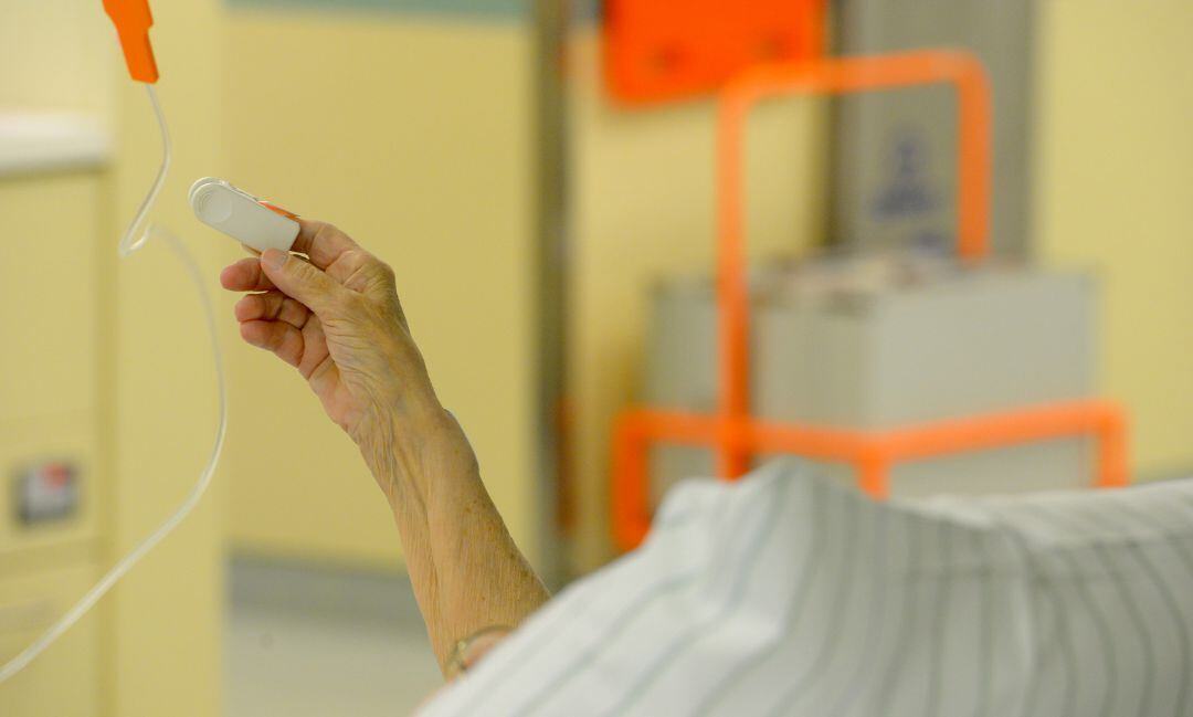 Un enfermo durante la pandemia de coronavirus.