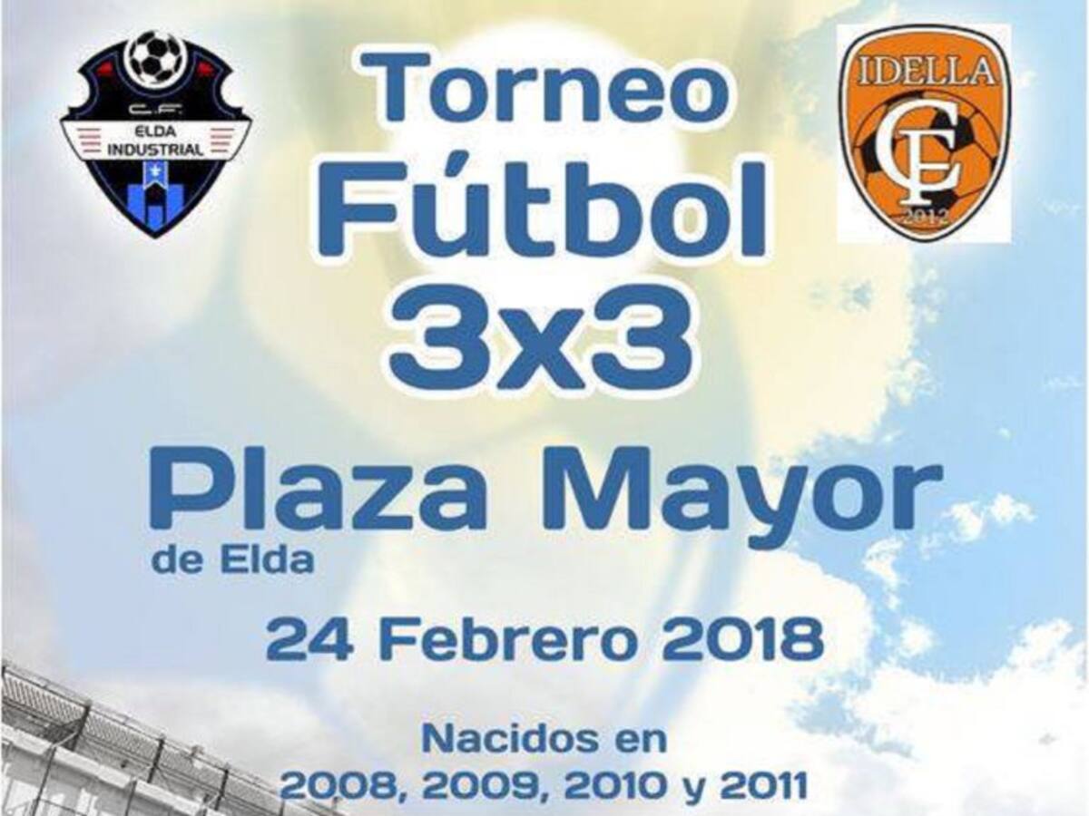 La Plaza Mayor de Elda se convierte en un campo de fútbol