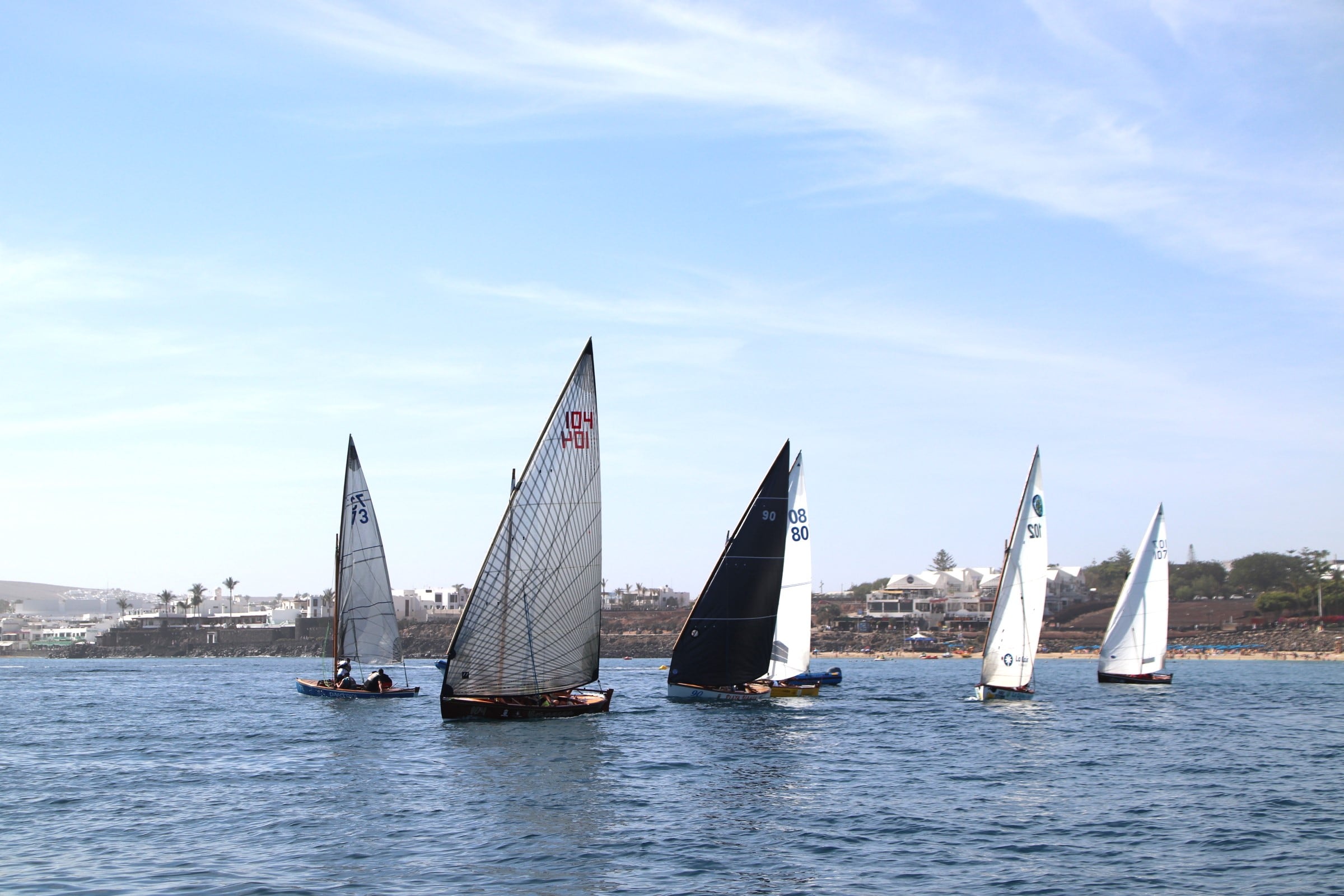 Participantes en la primera regata de la Copa Vela Latina del Sur.