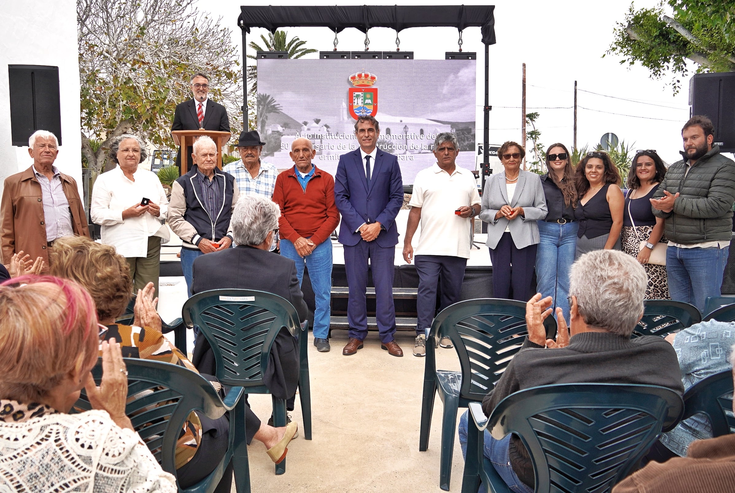 Celebración del 50 aniversario de la ermita de Santa Bárbara en Máguez, Lanzarote.