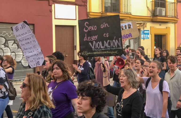 Manifestación contra la sentencia de &#039;La Manada&#039; en Sevilla