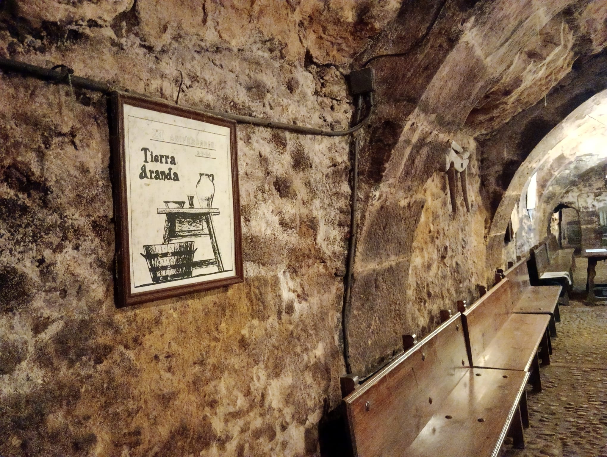 Detalle de la bodega de la peña Tierra Aranda