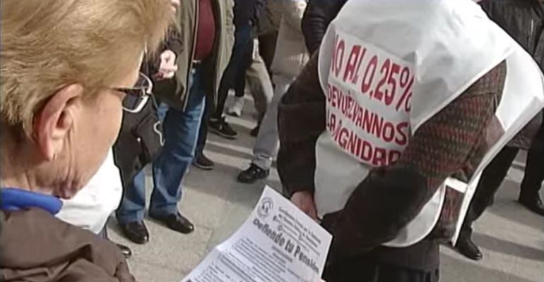 Concentración de la Plataforma en Defensa de las Pensiones de Sanse