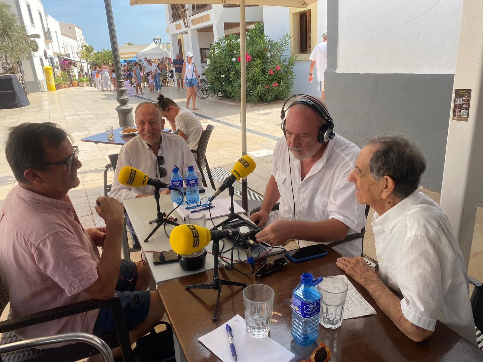 Un momento durante la programación especial desde Formentera