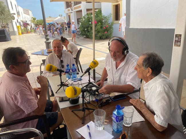 Un momento durante la programación especial desde Formentera