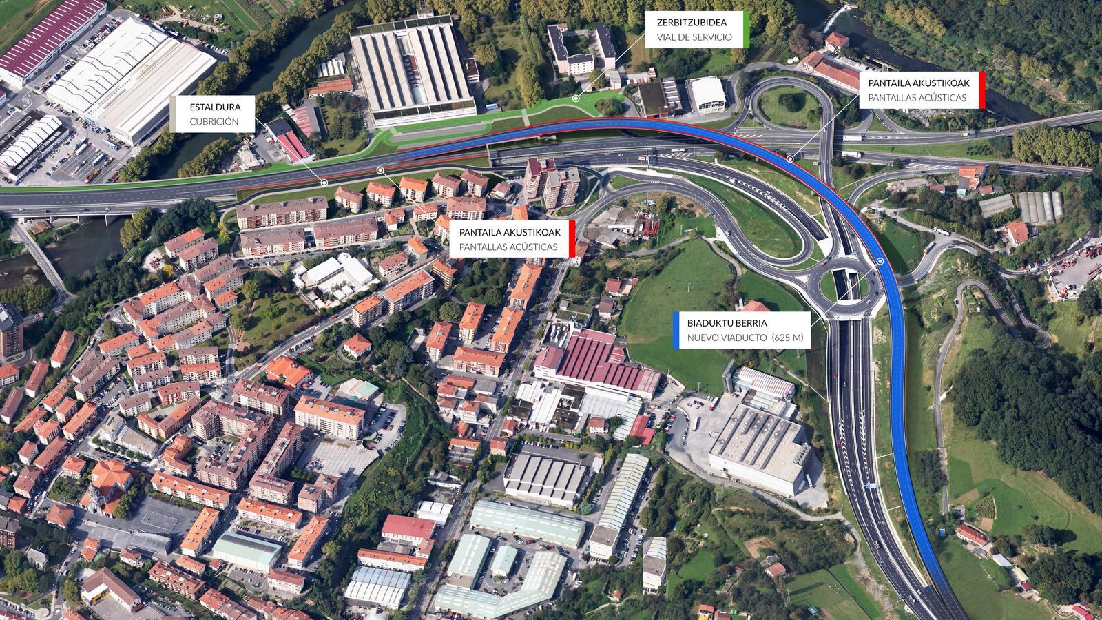 La Diputación Foral de Gipuzkoa invertirá 75 millones en mejorar la conexión A-15/N-I en Andoain / Diputación Foral de Gipuzkoa