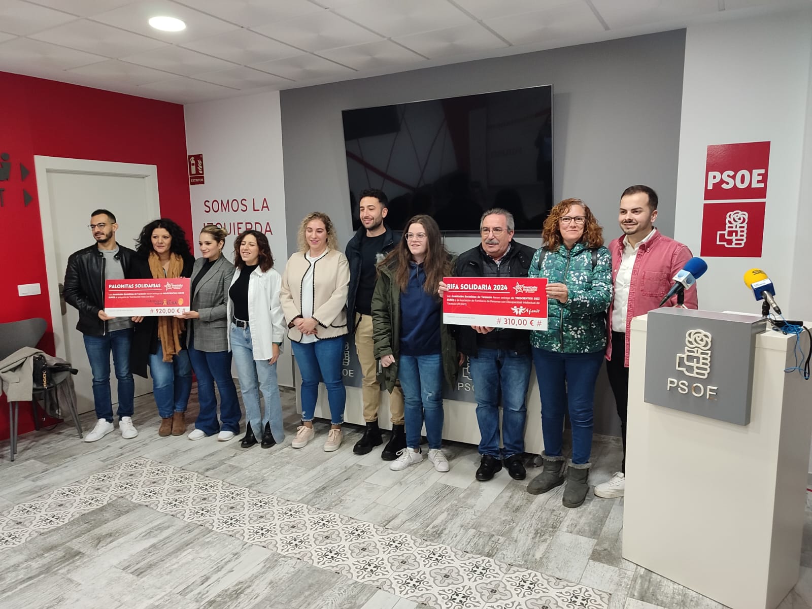 Acto de entrega de las acciones solidarias de JJ.SS. Tarancón