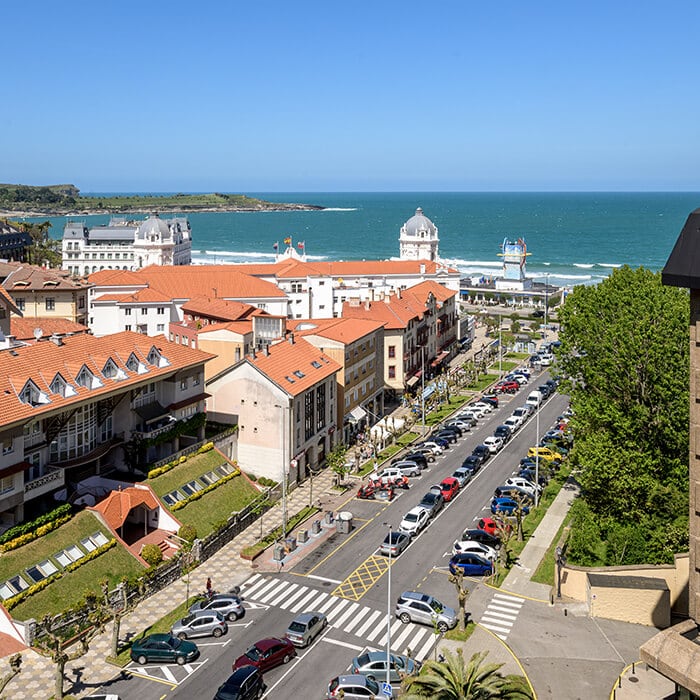 Vista de El Sardinero, en Santander.