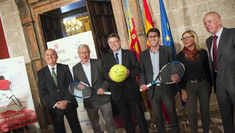 Presentación de los cuartos de final de la Copa Davis en Valencia